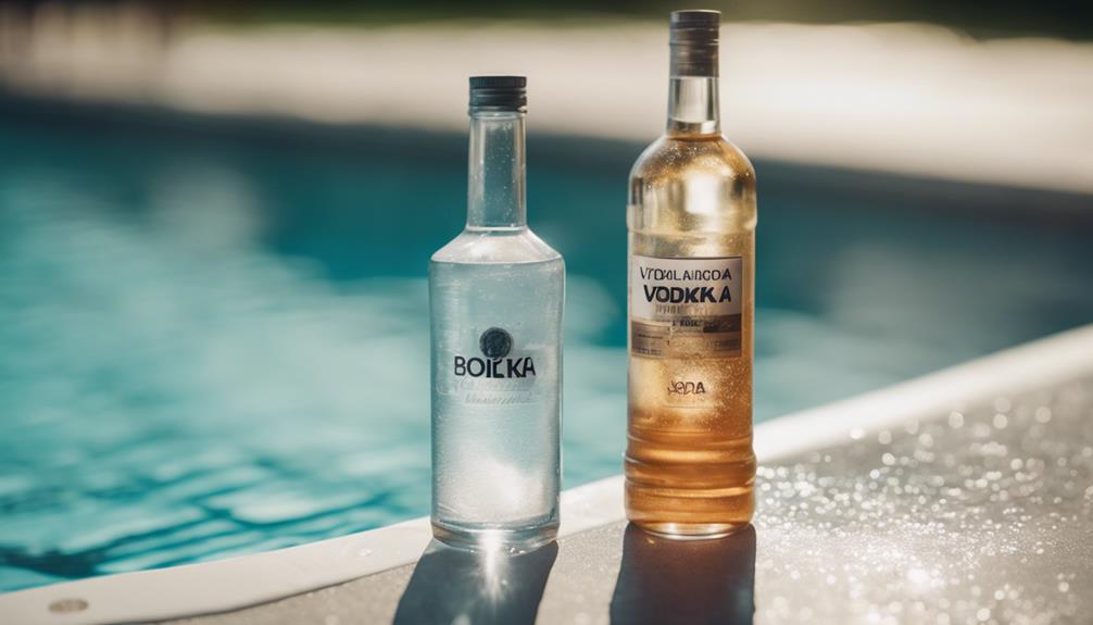 chemical comparison vodka vs chlorine