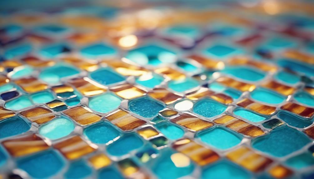 decorative glass mosaic tiles