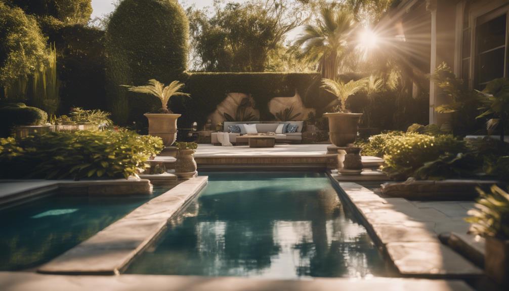 designing a tranquil poolside retreat