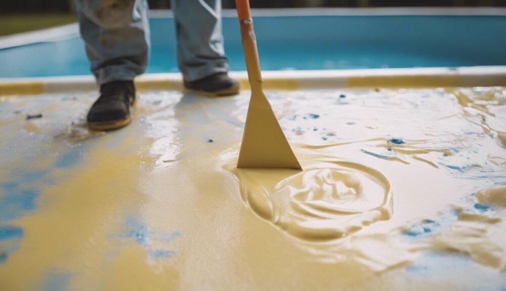 fiberglass pool painting process