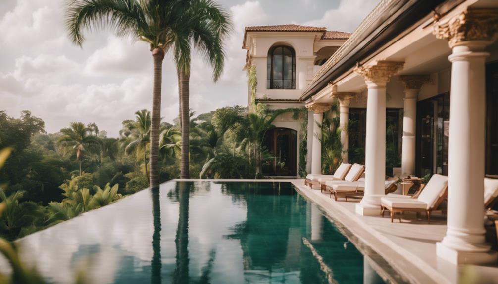 luxurious private pool escape