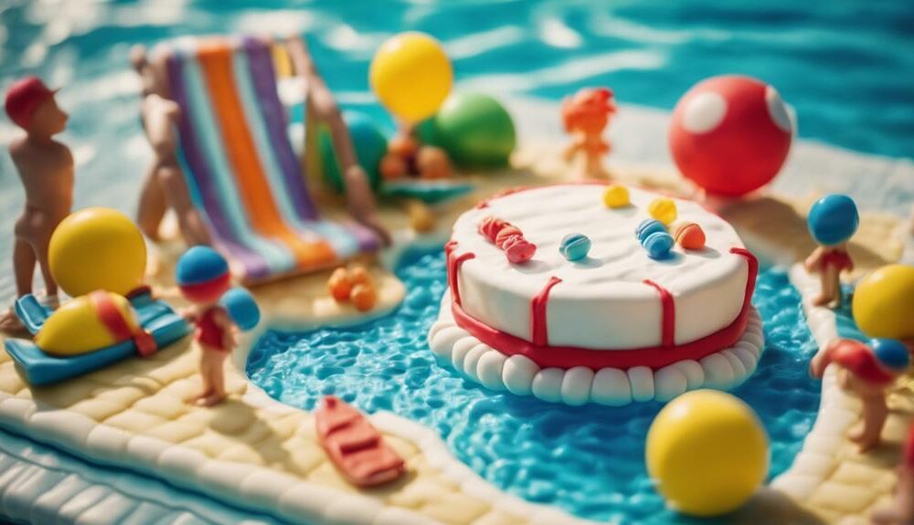 pool party cake ideas