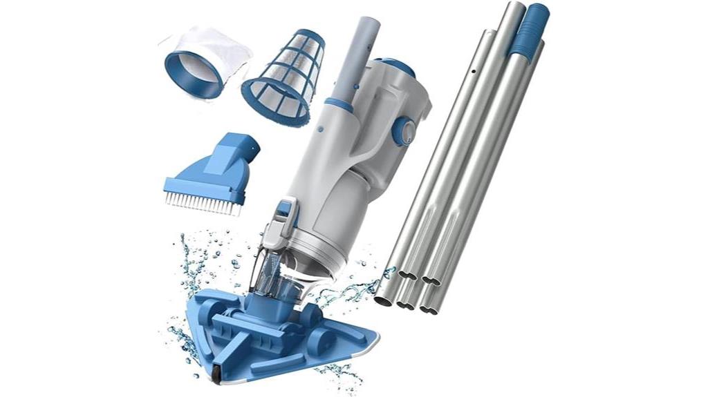 rechargeable pool vacuum with dual filter