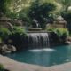 relaxing waterfall pool designs