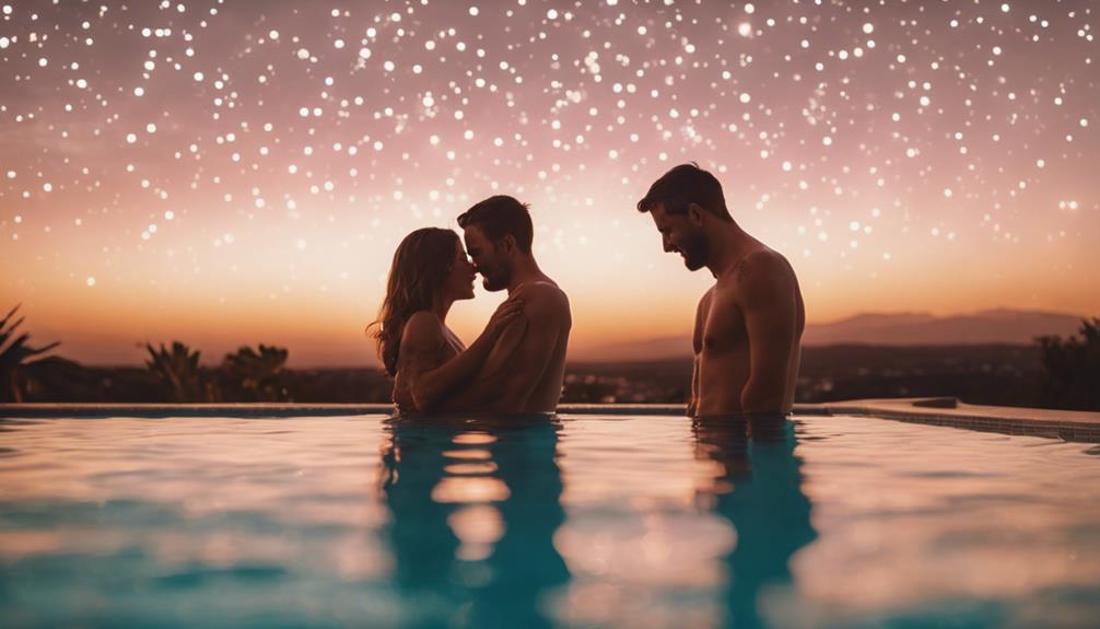 romantic evening by water