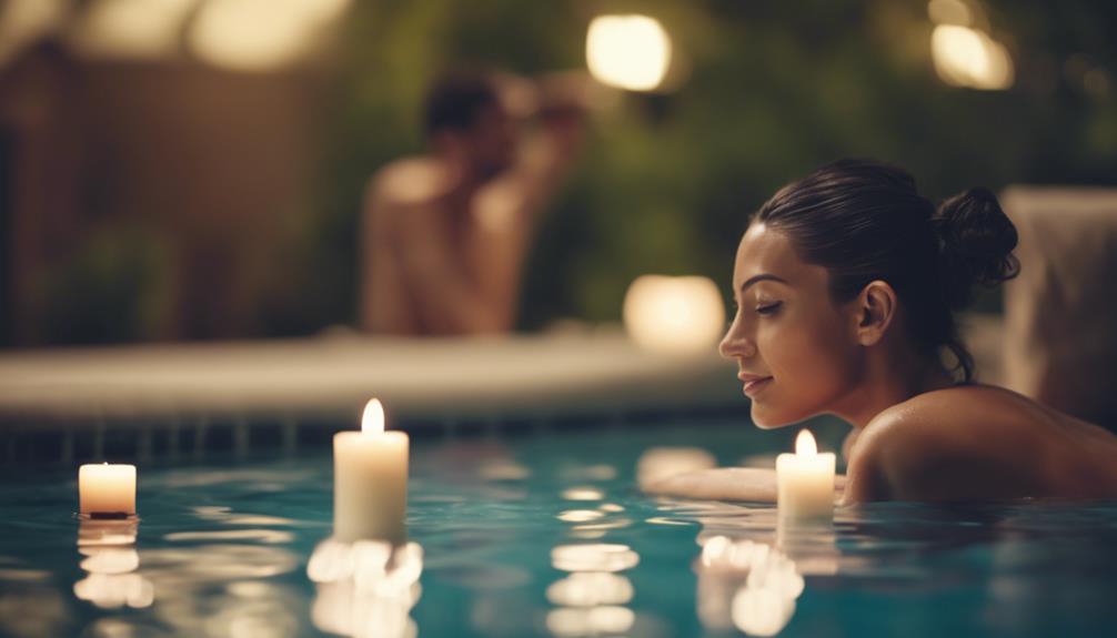 romantic spa experience outdoors
