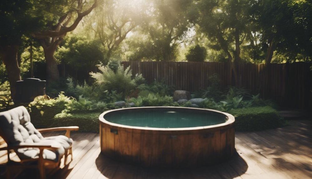 rustic water trough pool