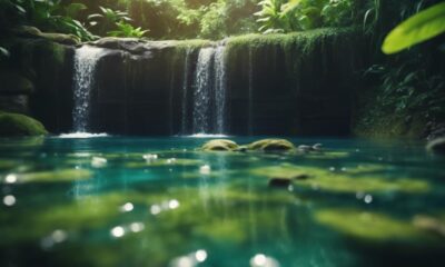 swimming in natural pools