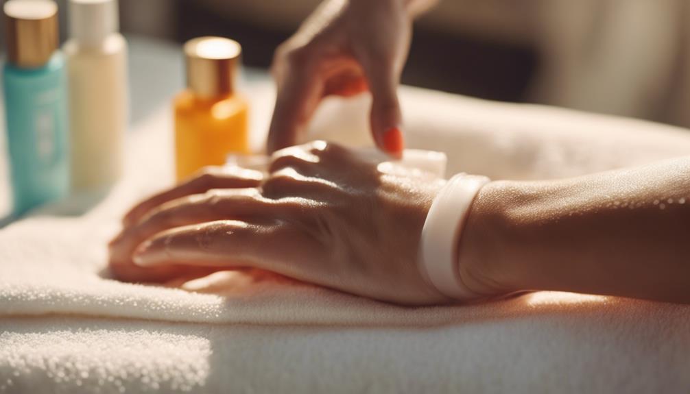 antimicrobial lotion application techniques
