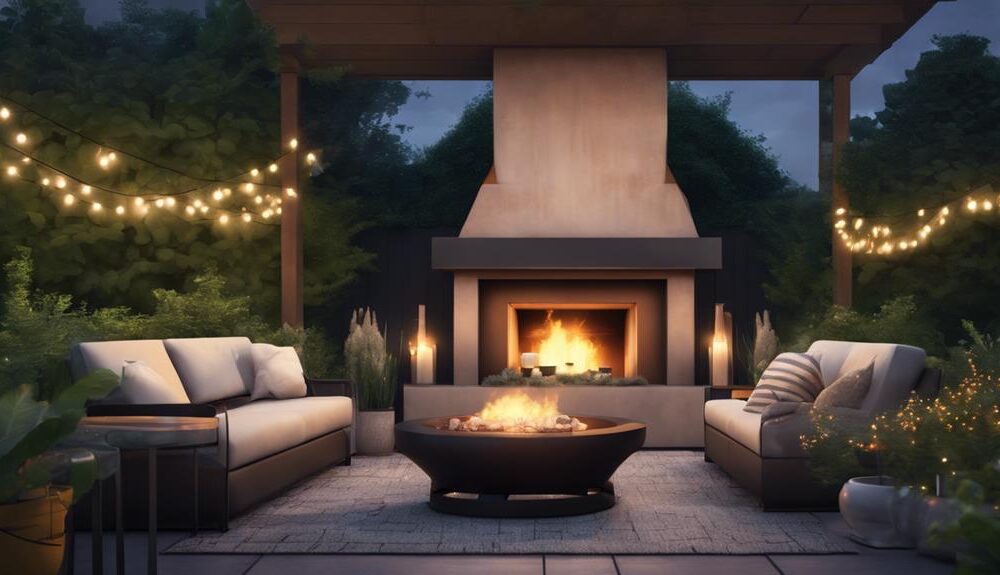 designing with outdoor fireplaces