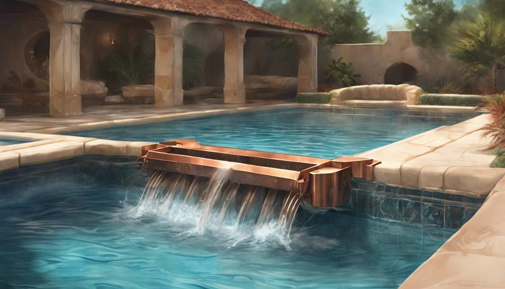 enhancing pools with scuppers