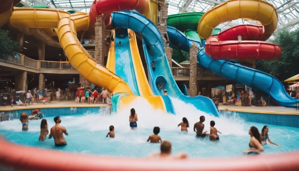 Indoor water park excitement