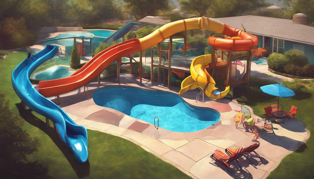 innovative pool slide collection