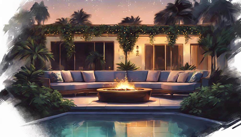 outdoor oasis with ambiance