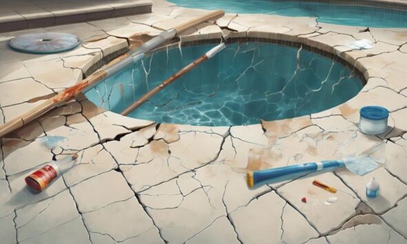 pool crack repair options