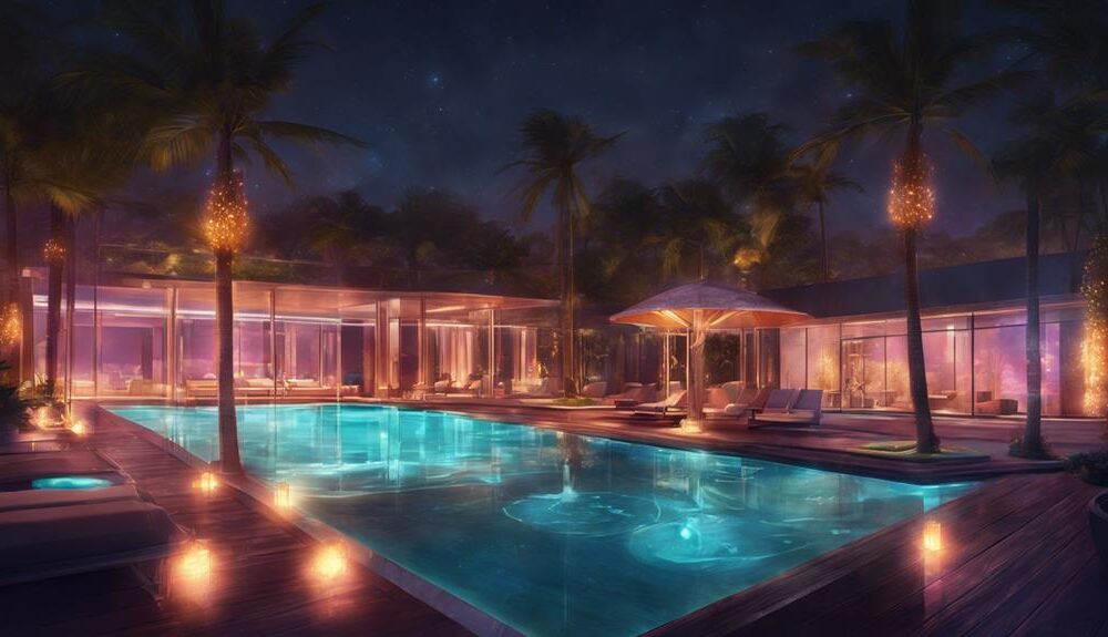 pool illumination transforms ambience