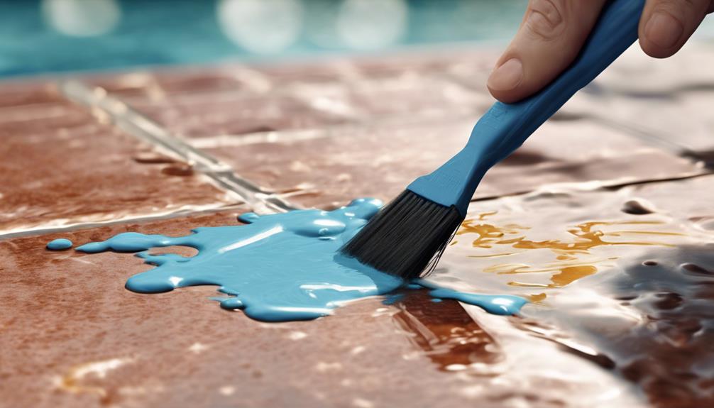 pool stain removal process