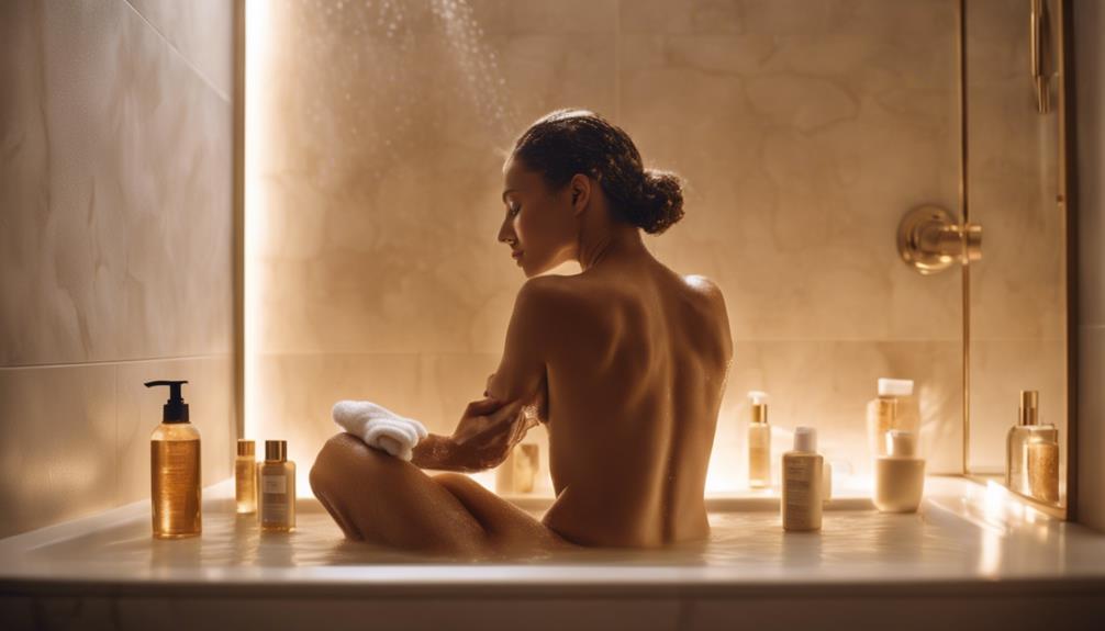 post shower skincare routine