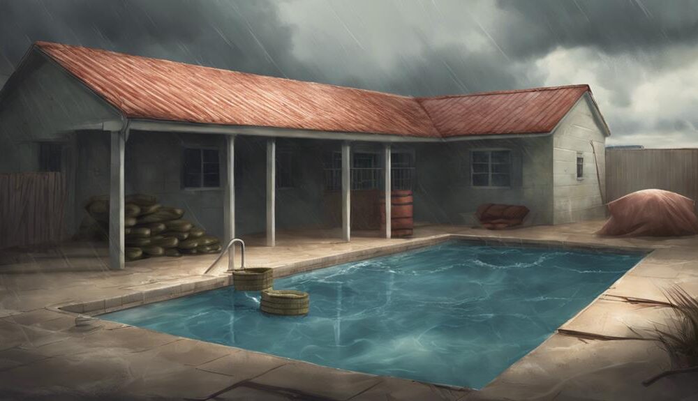 protecting your pool from storms