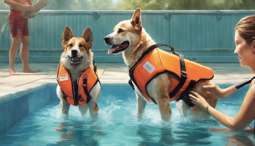 teaching dogs pool safety