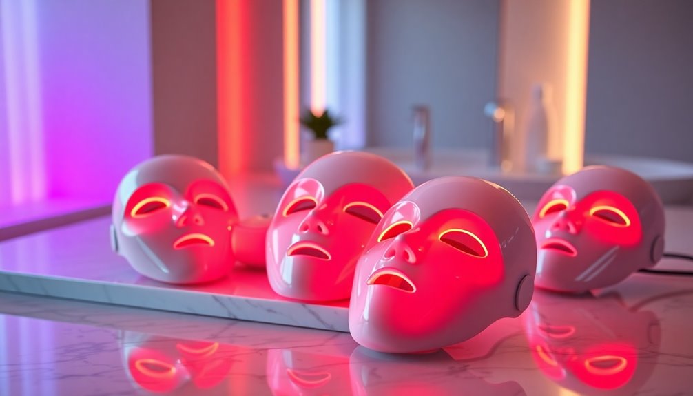 red led mask therapy