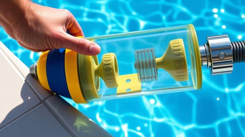 attach and connect the cleaner