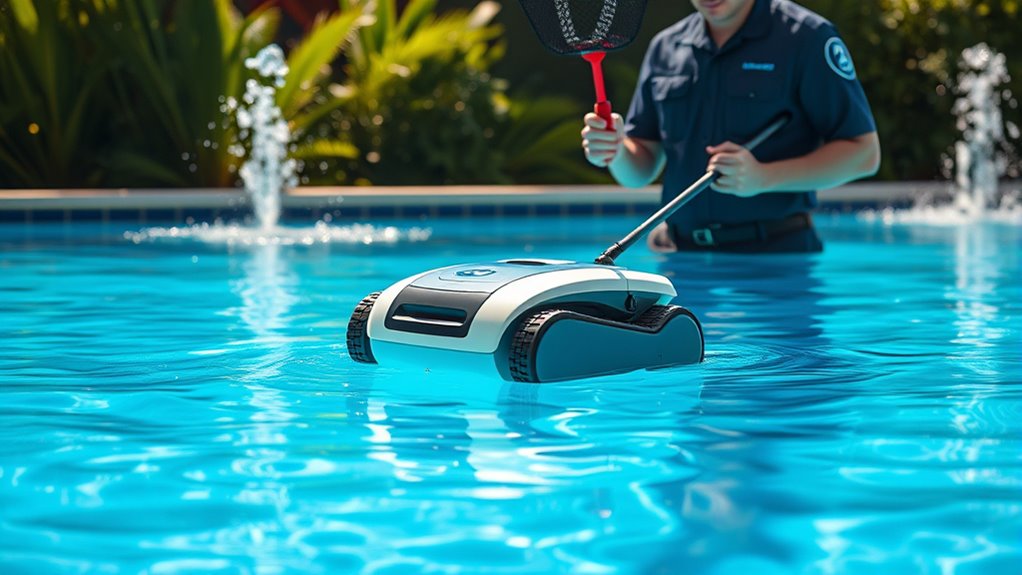 automated and manual pool maintenance