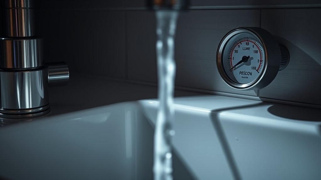 check for low water pressure