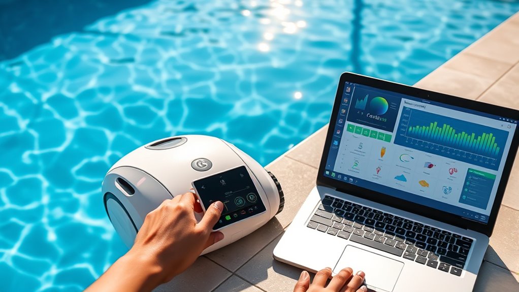 configure and program pool cleaner