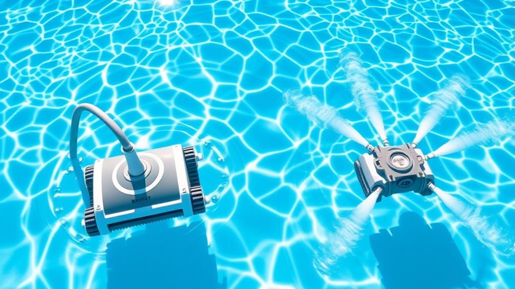 different pool cleaning mechanisms