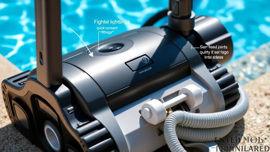 easy quick pool cleaner setup