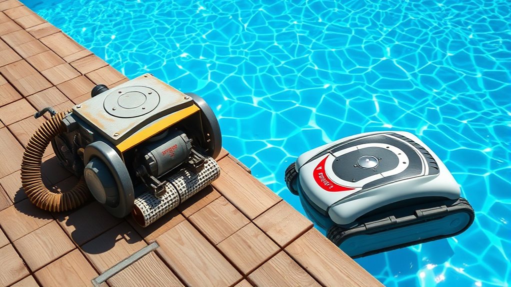 evolution of pool cleaning