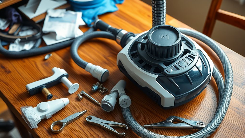 gather tools and replacement parts