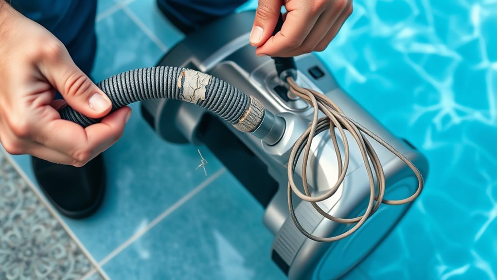 inspect hoses and cables regularly