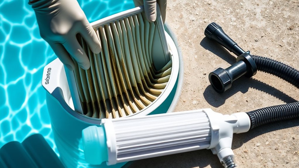 maintain clean pool filters