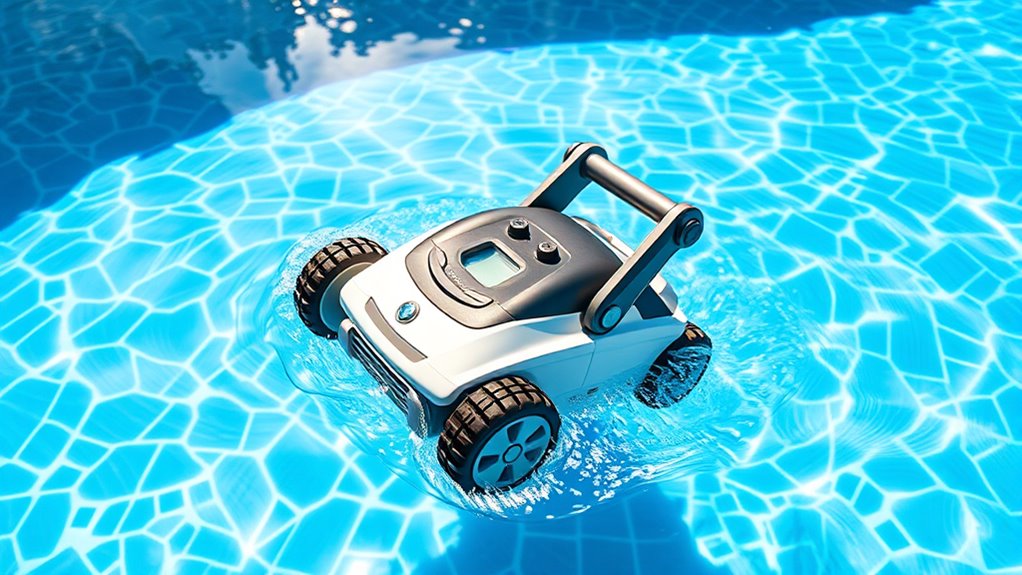 pool size and debris
