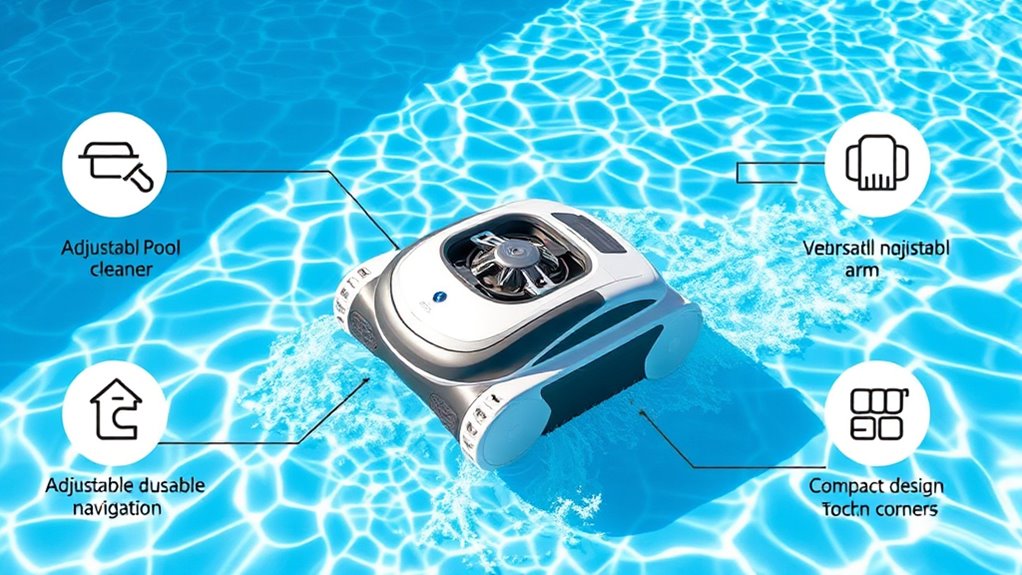 pool size and features