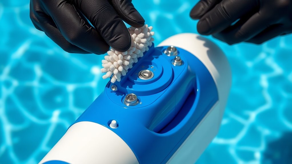 replace pool cleaner brushes
