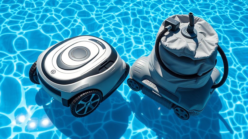 robotic vs suction cleaners