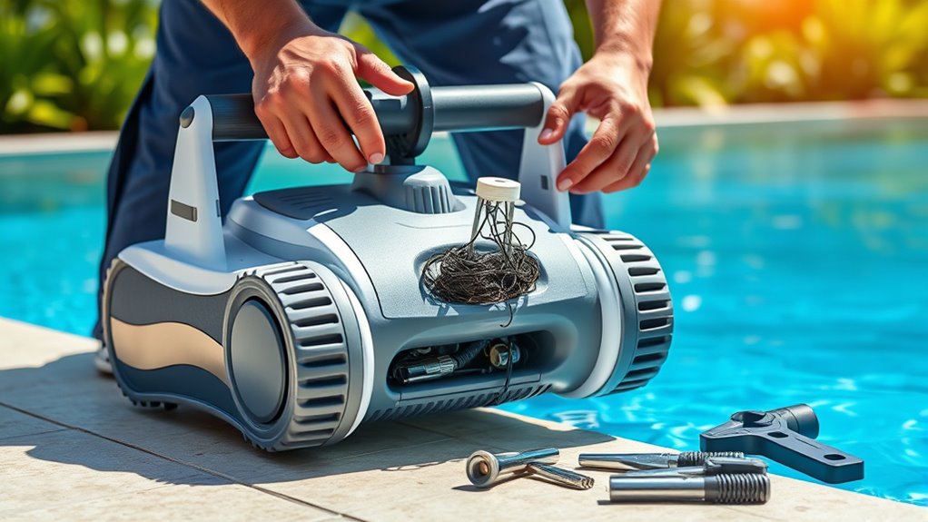 routine pool cleaner maintenance