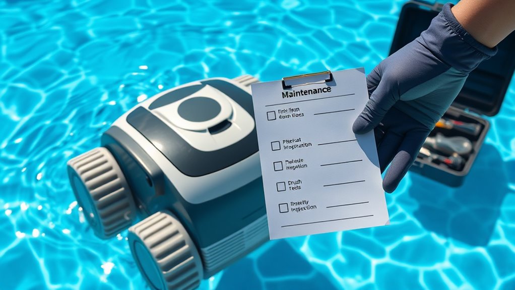 schedule annual professional pool servicing