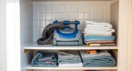 store pool cleaner properly