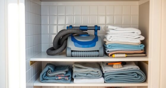 store pool cleaner properly