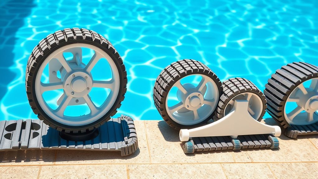 top pool cleaner wheels