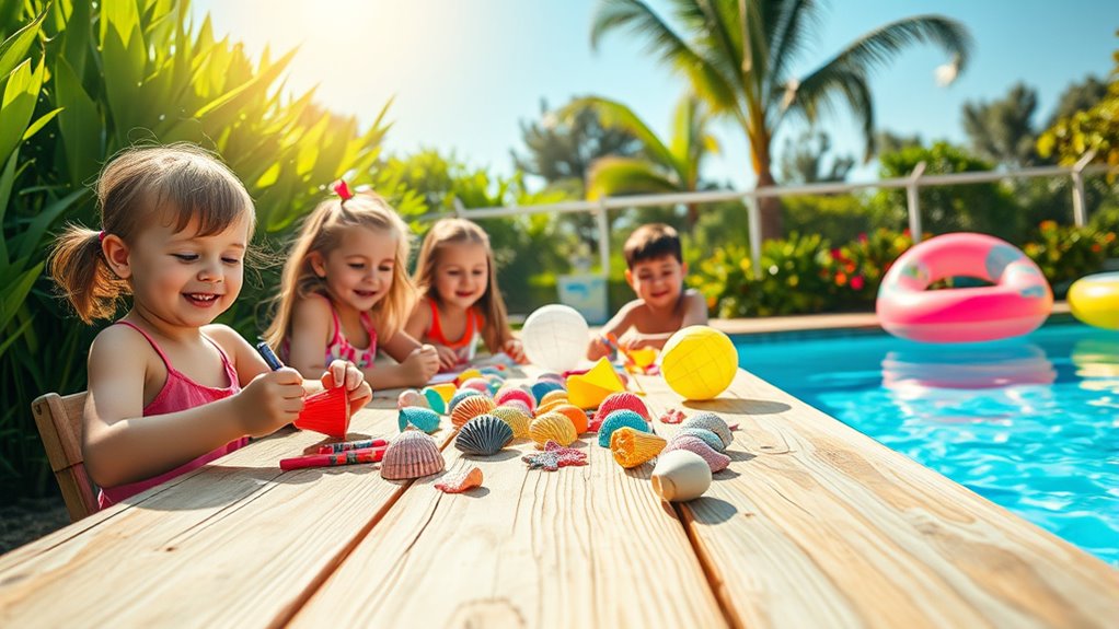 children s poolside creative activities