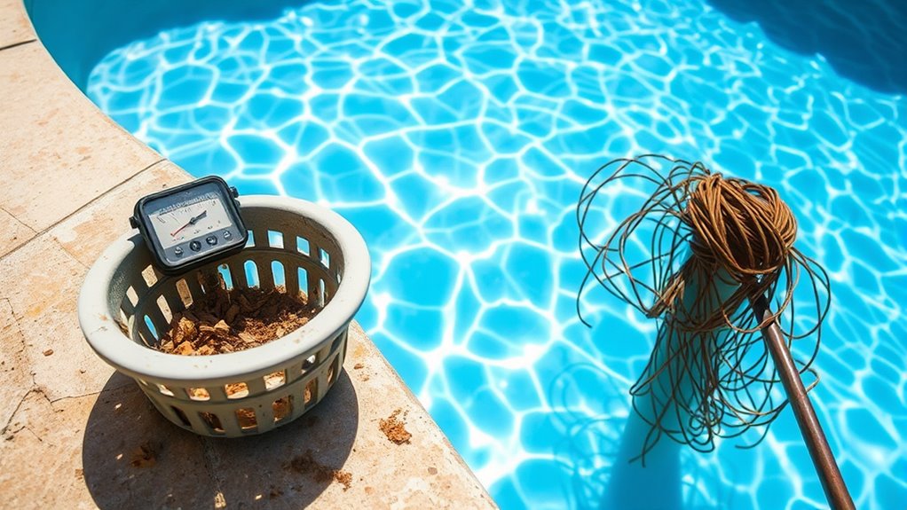 consistent maintenance ensures pool clarity