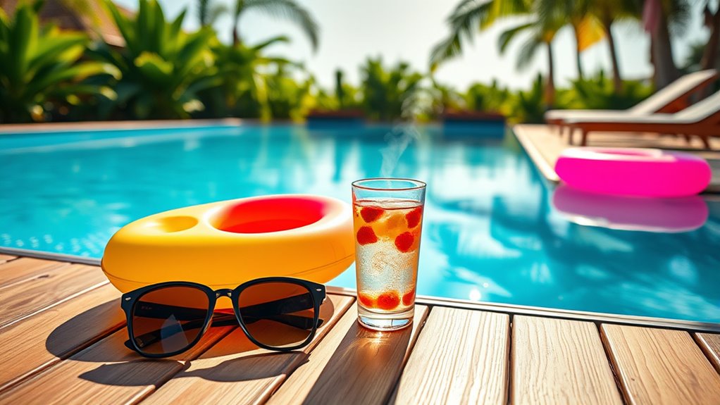 curate mood appropriate poolside music
