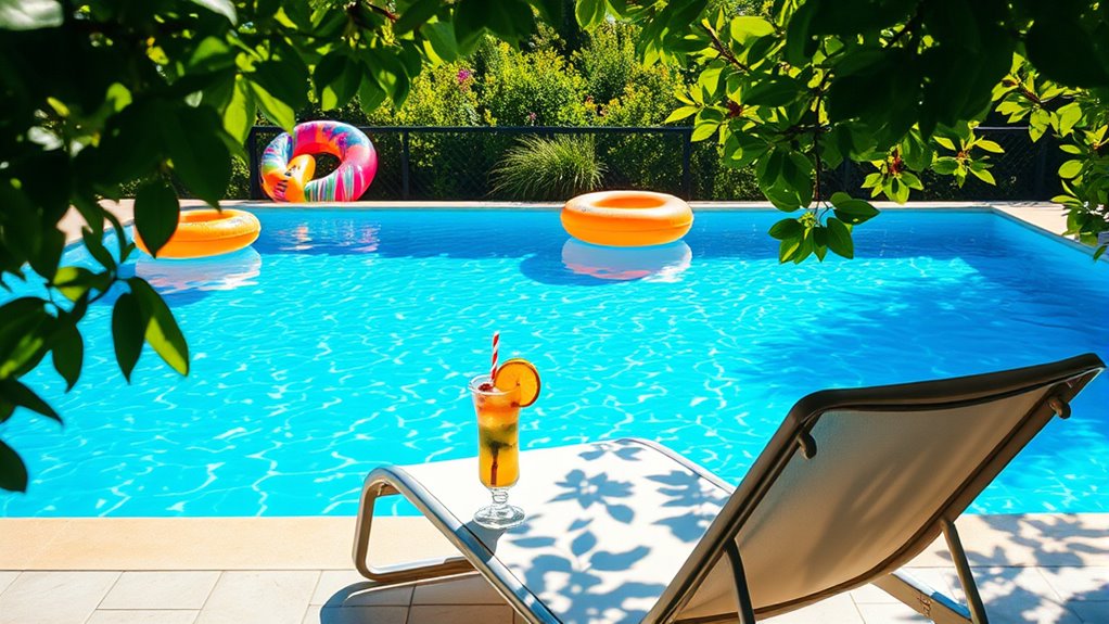 digital detox at pool