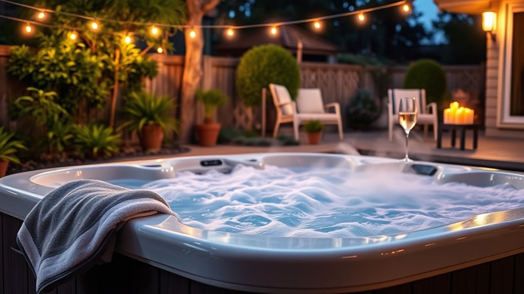 diy backyard spa routine