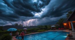 pool thunderstorm safety tips